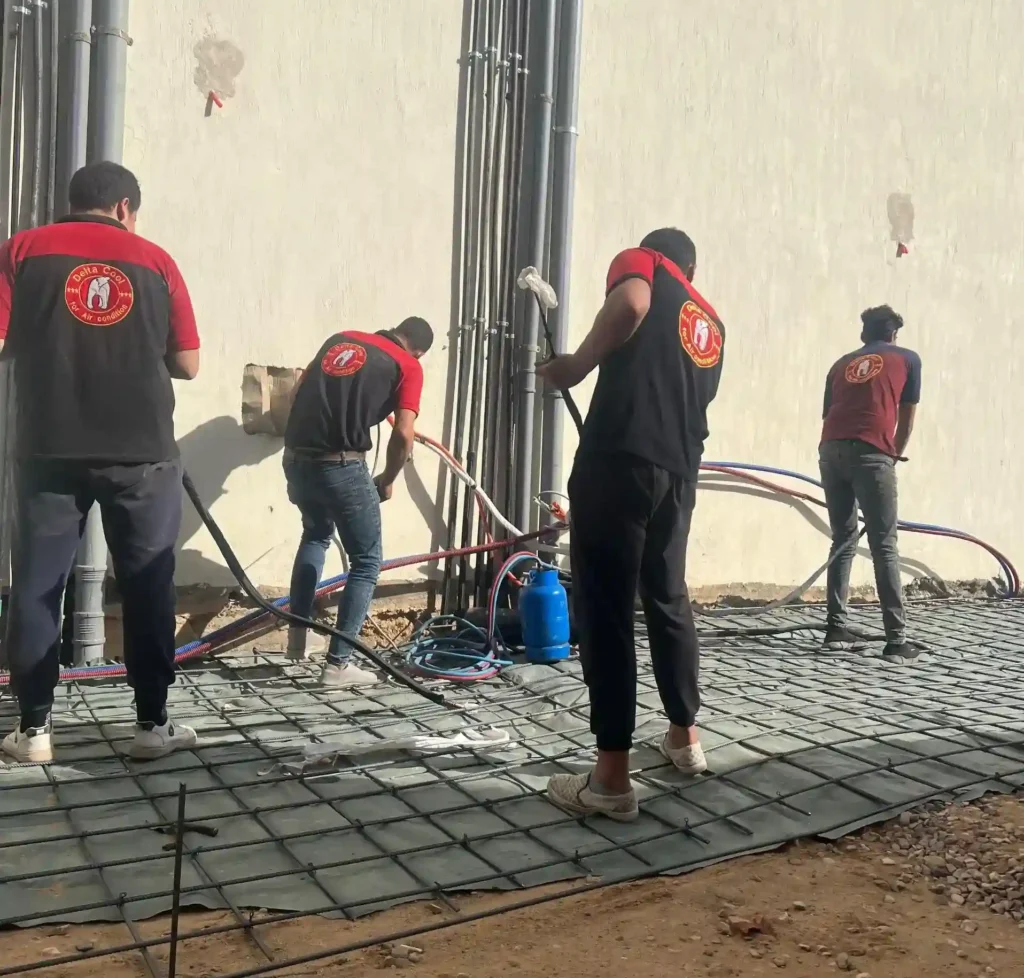 تركيب مواسير تكييف مركزي